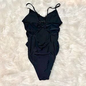 Black one piece swim suit size M